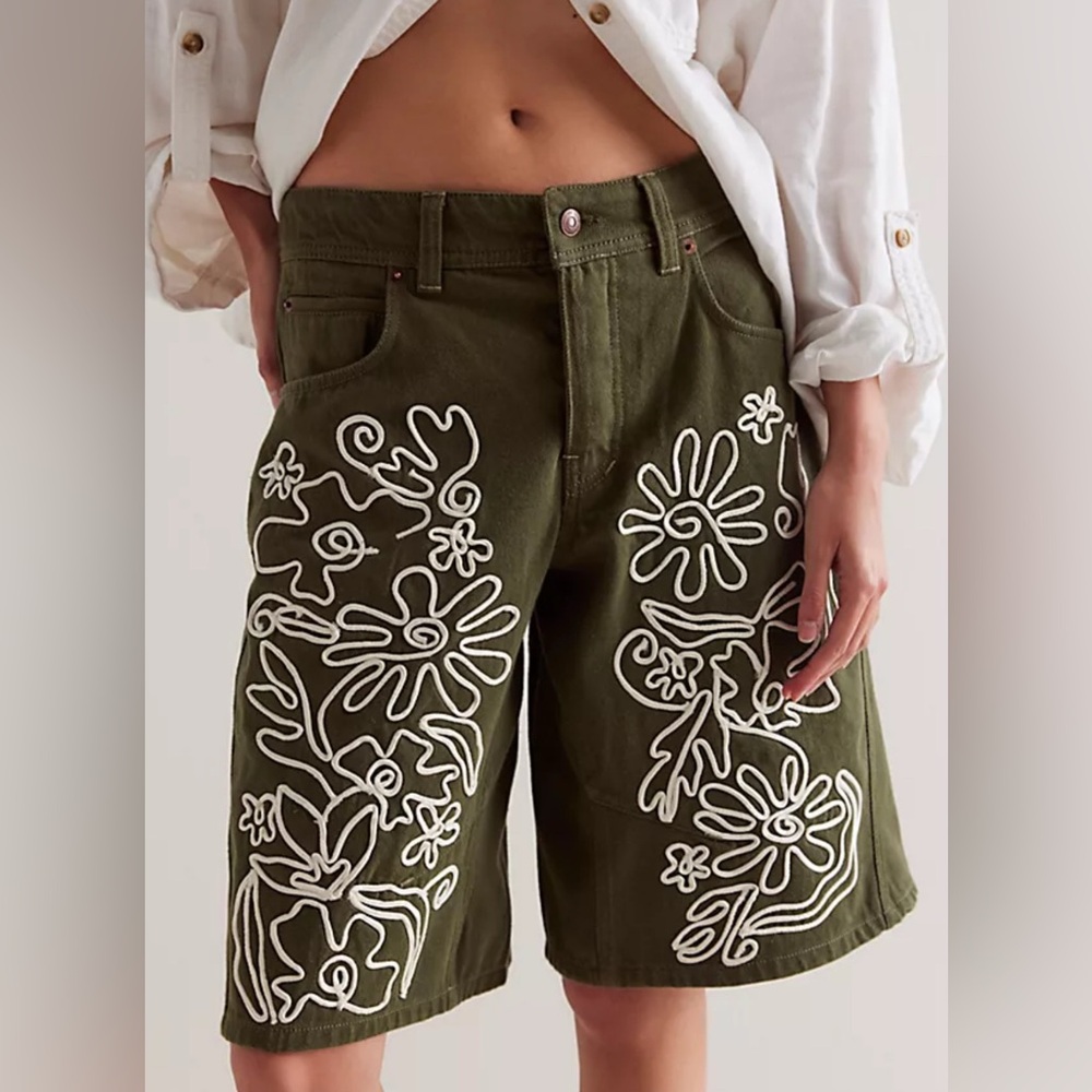 We The Free Cruisin' Soutache Long Shorts